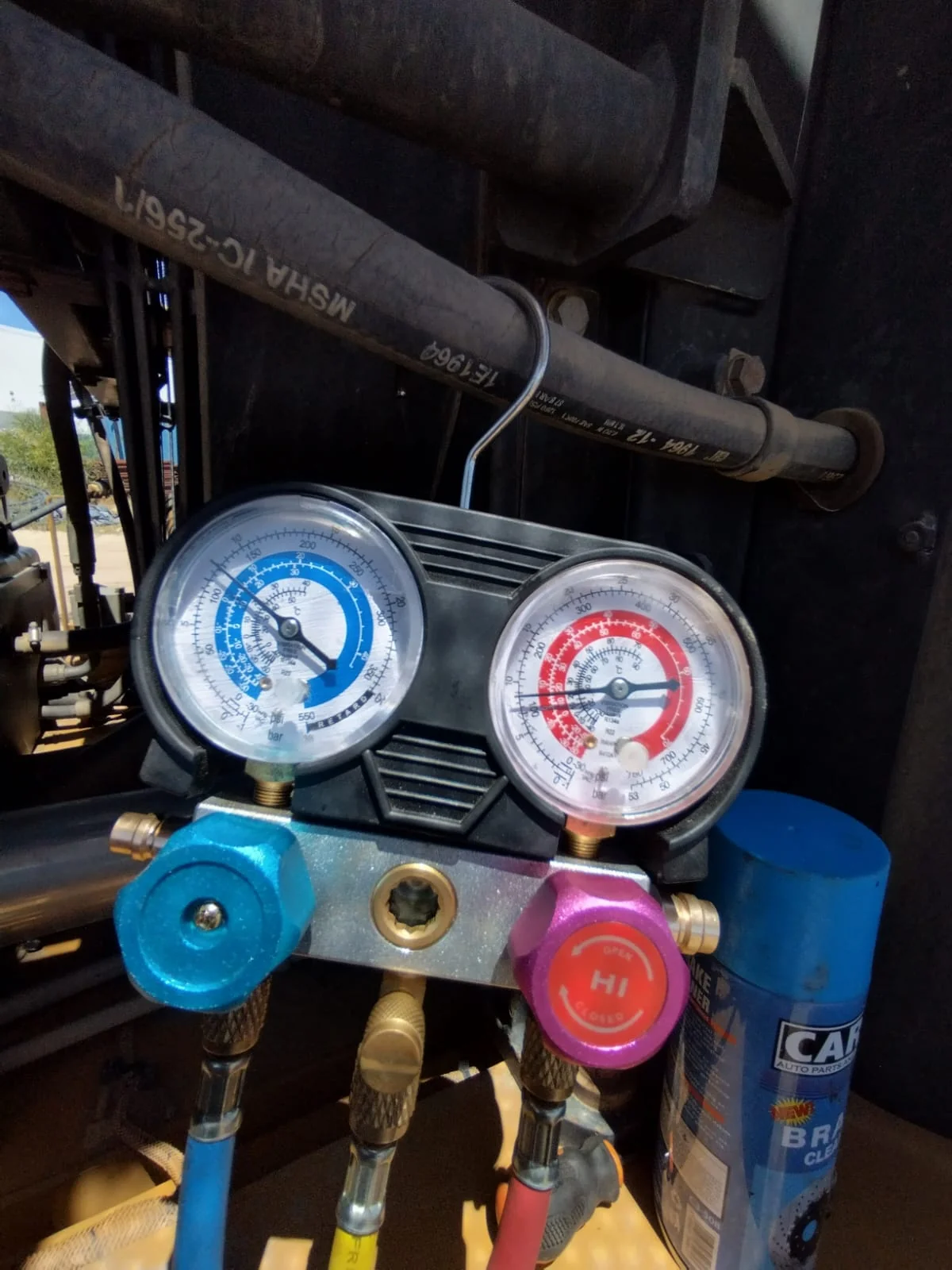 Truck air conditioning system repair